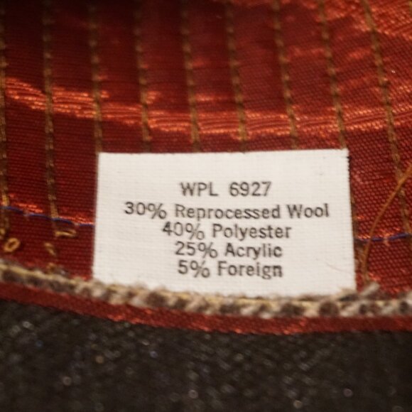 Totes Vintage Brown Tweed Wool Blend Fedora Hat Men’s Medium - Picture 8 of 8